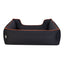 Pet Comfort Alpha Köpek Yatağı Siyah w Turuncu Biye L 105x85cm