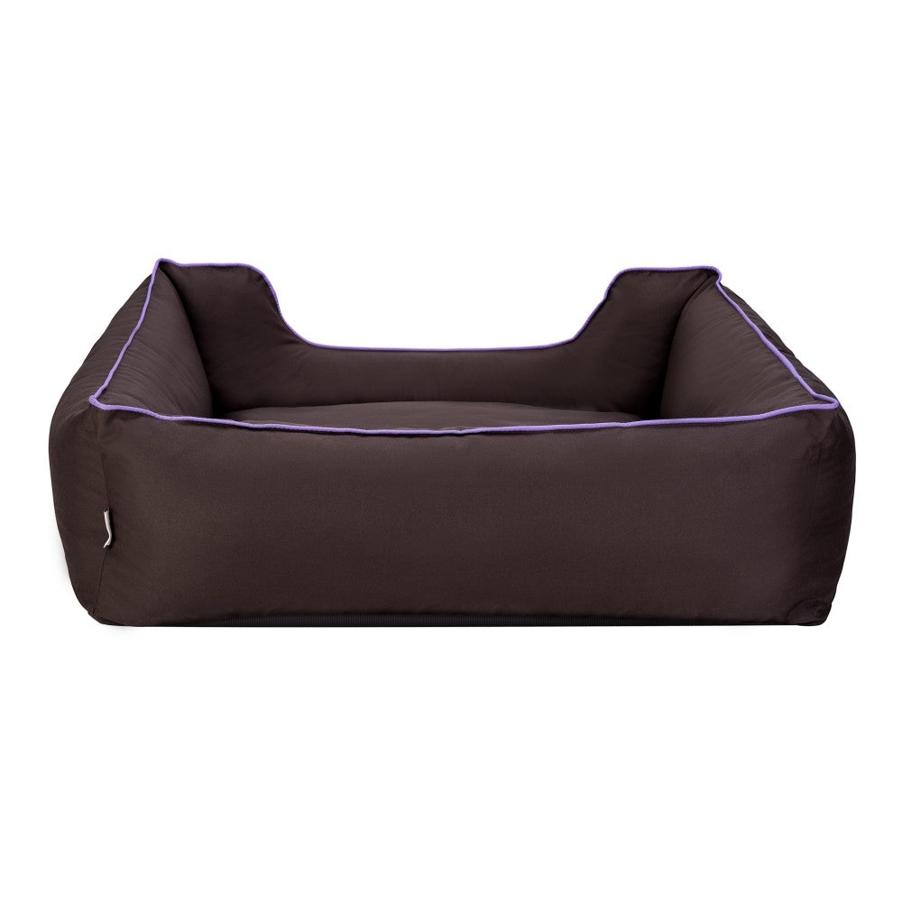 Pet Comfort Alpha Köpek Yatağı Kahverengi w Mor Biye M 80x65cm