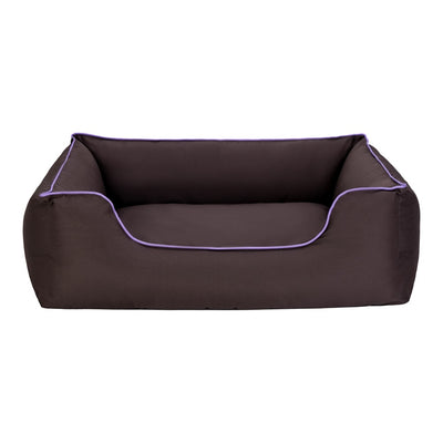 Pet Comfort Alpha Köpek Yatağı Kahverengi w Mor Biye L 105x85cm