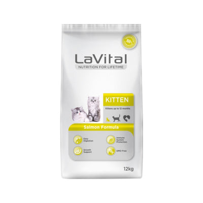 Lavital Kitten Somon Balıklı 12 Kg Yavru Kuru Kedi Maması
