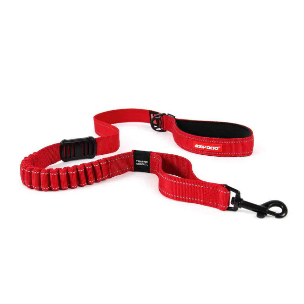 Ezydog Leash Zero Shock 25" Red (63.5Cm)