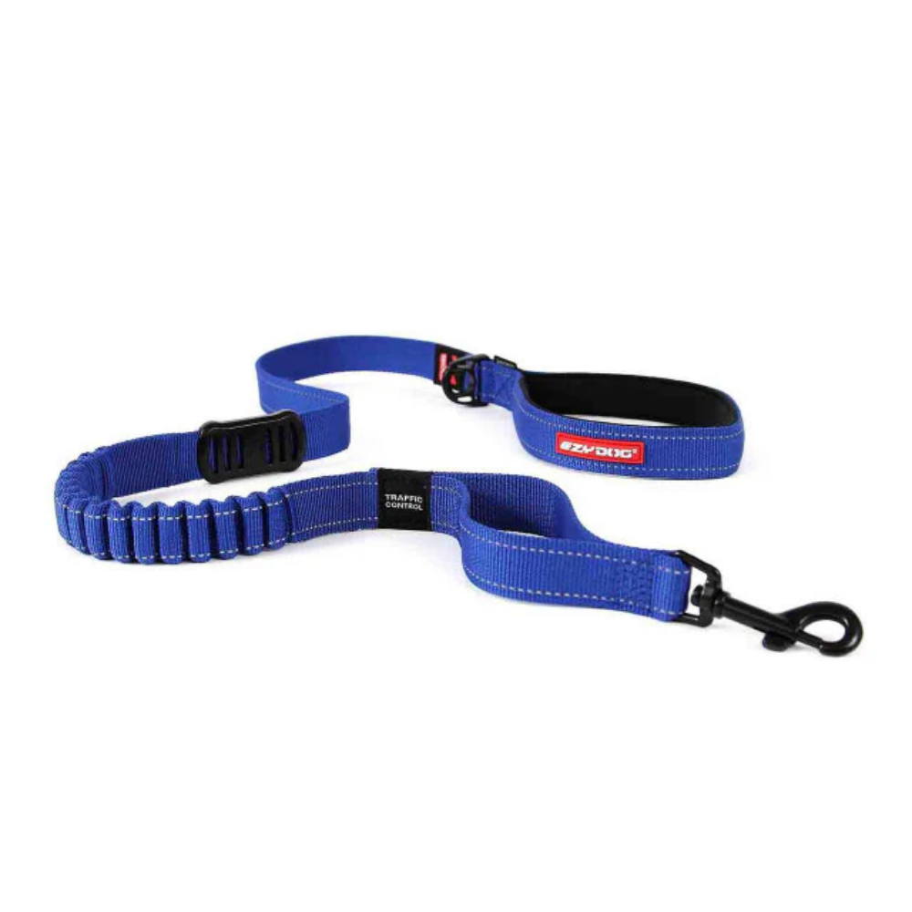 Ezydog Leash Zero Shock 48" Blue 122cm