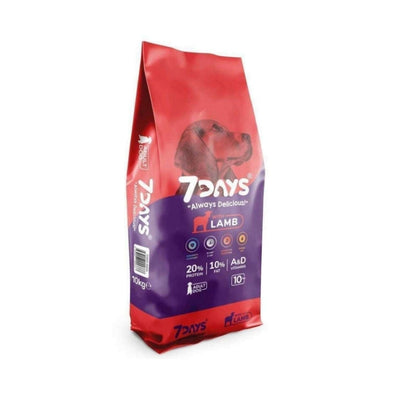 7 Days Kuzu Etli Yetişkin Köpek Maması 18 Kg
