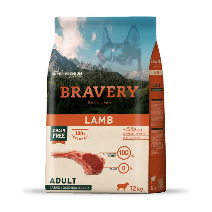 Bravery Kuzulu 12 Kg Medium&Large Breed Yetişkin Kuru Köpek Maması