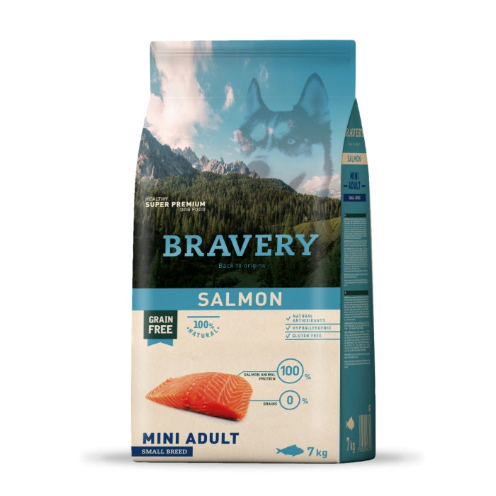 Bravery Somonlu 7 Kg Mini Yetişkin Kuru Köpek Maması