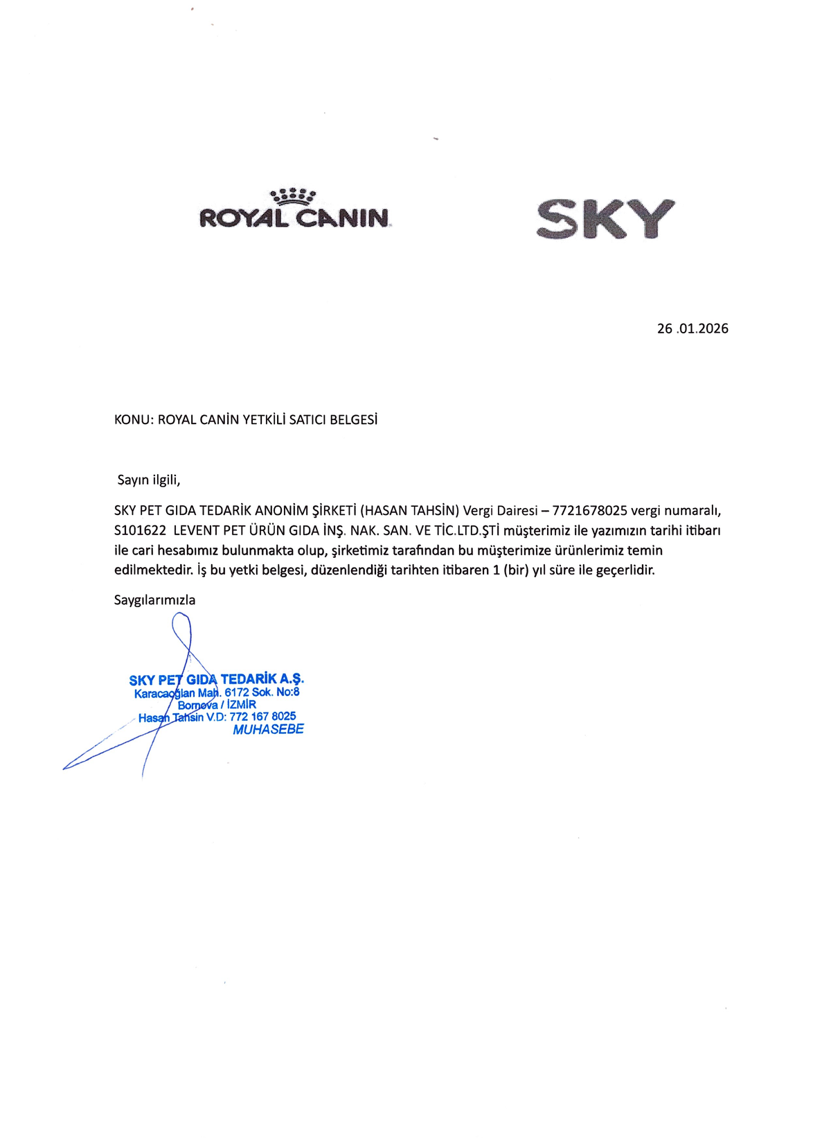 Pet Gross, Royal Canin Yetkili Satıcısıdır