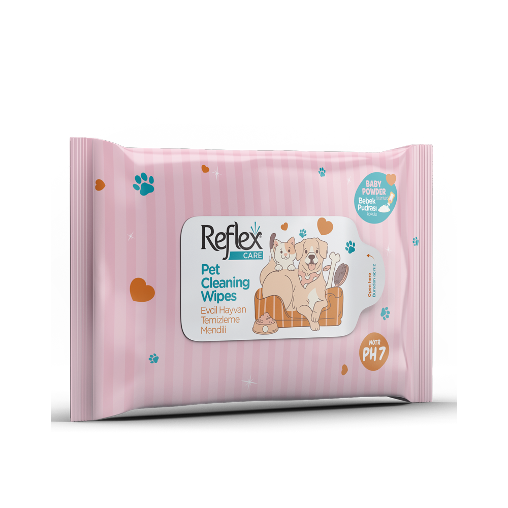 Reflex Care Evcil Hayvanlar İçin Çok Amaçlı Hijyenik Temizleme Havlusu 10'lu