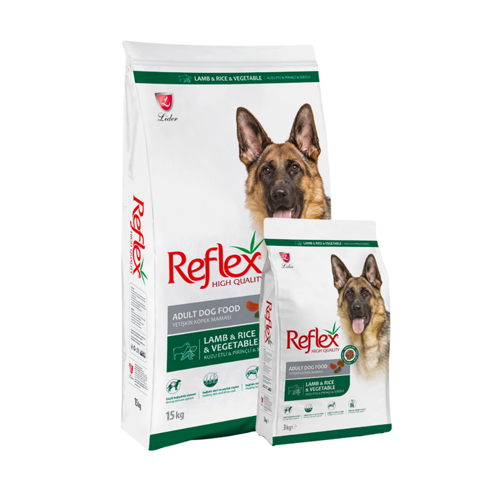 Reflex Kuzulu ve Sebzeli 15 Kg Yetişkin Kuru Köpek Maması