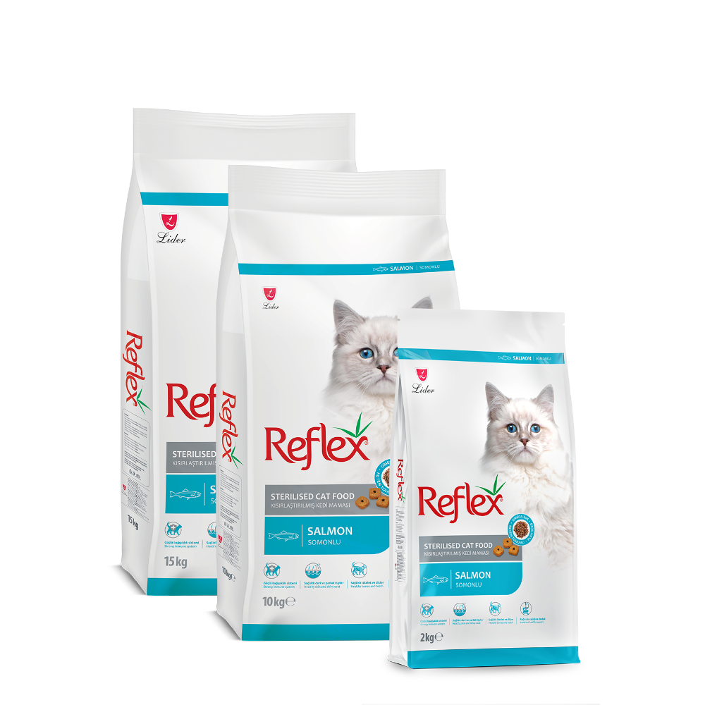Reflex Sterilised Somonlu 15 Kg Kısırlaştırılmış Kuru Kedi Maması