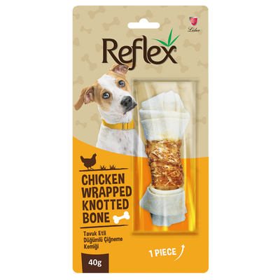 Reflex Tavuk Etli Düğüm Kemik 40gr.