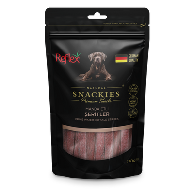 Reflex Snackies Manda Etli Şeritler Yetişkin Köpek Ödülü 170gr