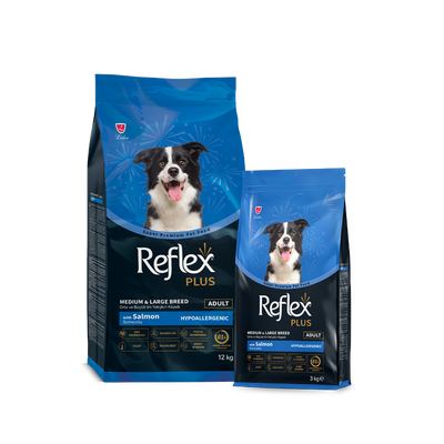 Reflex Plus Somonlu 3 Kg Medium&Large Breed Yetişkin Kuru Köpek Maması