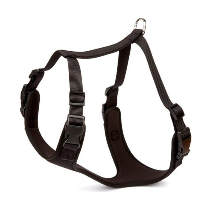Doggie Havalı Dokuma Göğüs Tasması Siyah 2X55-65Cm