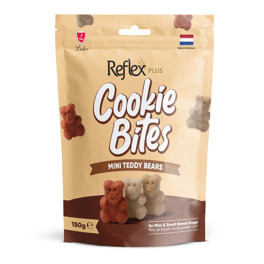 Reflex Plus Mini Teddy Bears Mini ve Küçük Irk Yetişkin Köpek Ödül Maması 150gr