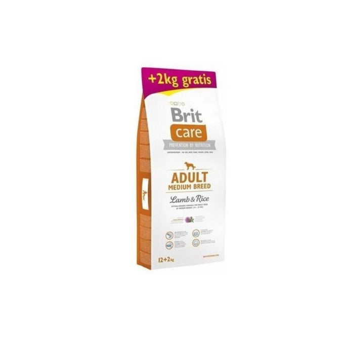 Brit Care Medium Breed Kuzu Etli Pirinçli Yetişkin Köpek Maması 12+2 Kg