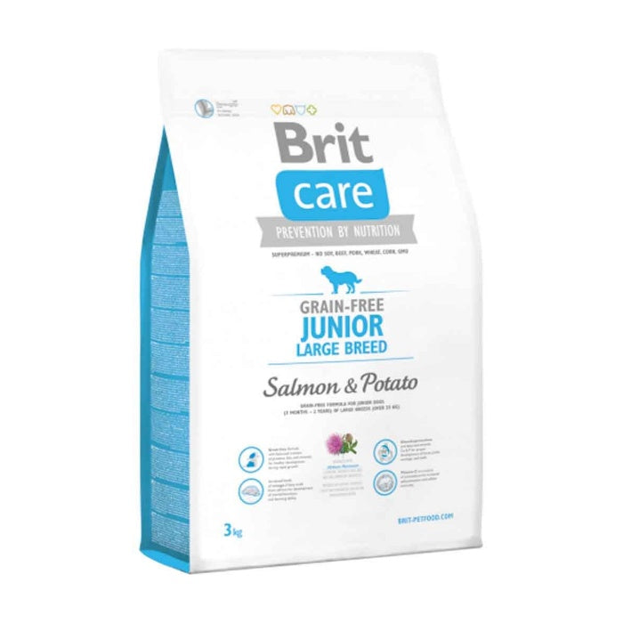 BRIT CARE G-F JUNIOR LARGE BREED SALM. & POT.