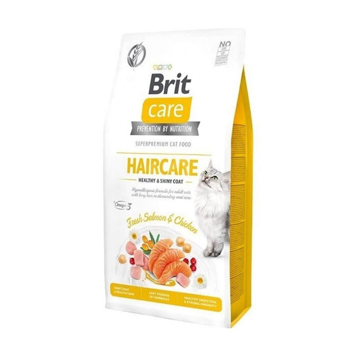 Brit Care Haircare Hypo-Allergenic Deri ve Tüy Sağlığı için Tahılsız Kedi Maması 7 Kg