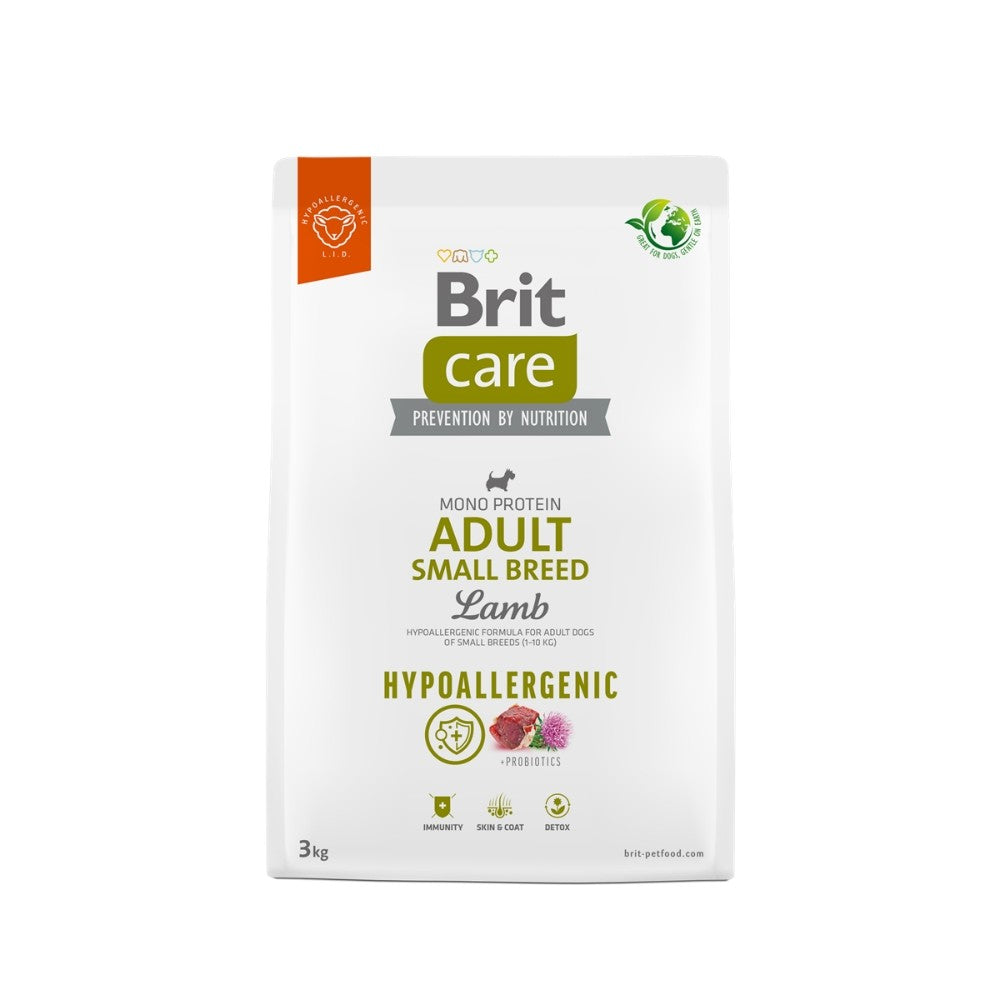 BRIT CARE DOG HYPO ADULT SMALL BREED LAMB 3 KG