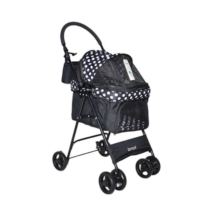 Zampa Perez Kedi & Köpek Arabası Siyah, 42x63x89cm