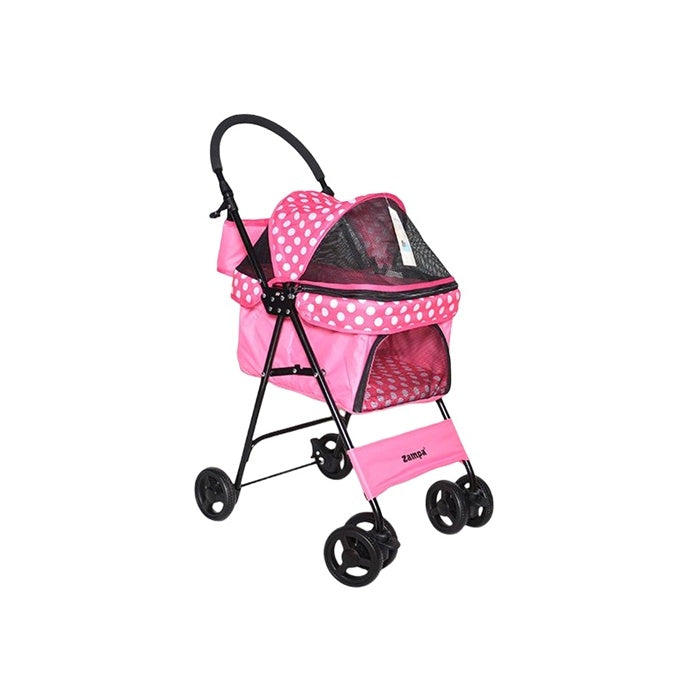 Zampa Perez Kedi & Köpek Arabası Pembe, 42x63x89cm