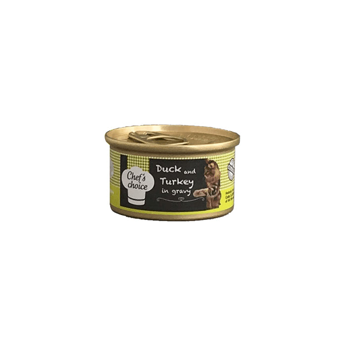 Chef'S Choice Ördekli Hindili Soslu Kedi Yaş Maması 80gr