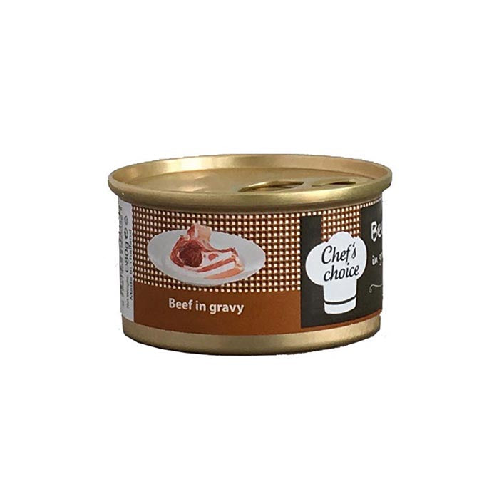 Chef'S Choice Gravy Biftek Soslu Kedi Konservesi 80gr