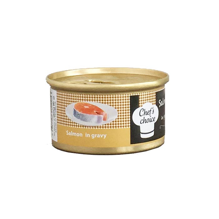 Chef'S Choice Gravy Somon Balığı Soslu Kedi Konservesi 80gr
