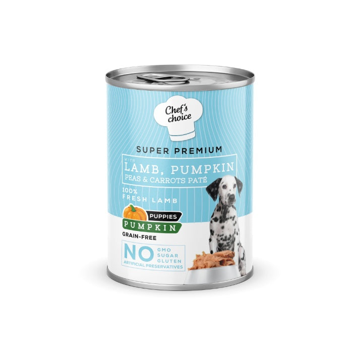 Chefs Choice Pumpkin Pate Puppy Kuzu Balkabak Yavru Köpek Yaş Maması 400 Gr