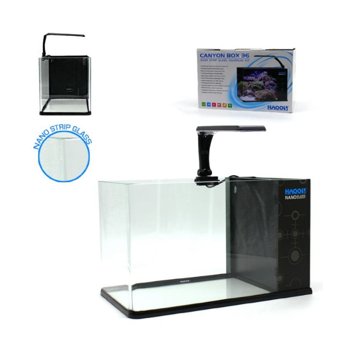 Haqos Canyon Box 36 Aydınlatmalı Nano Akvaryum 20,5X36,5X22,5Cm