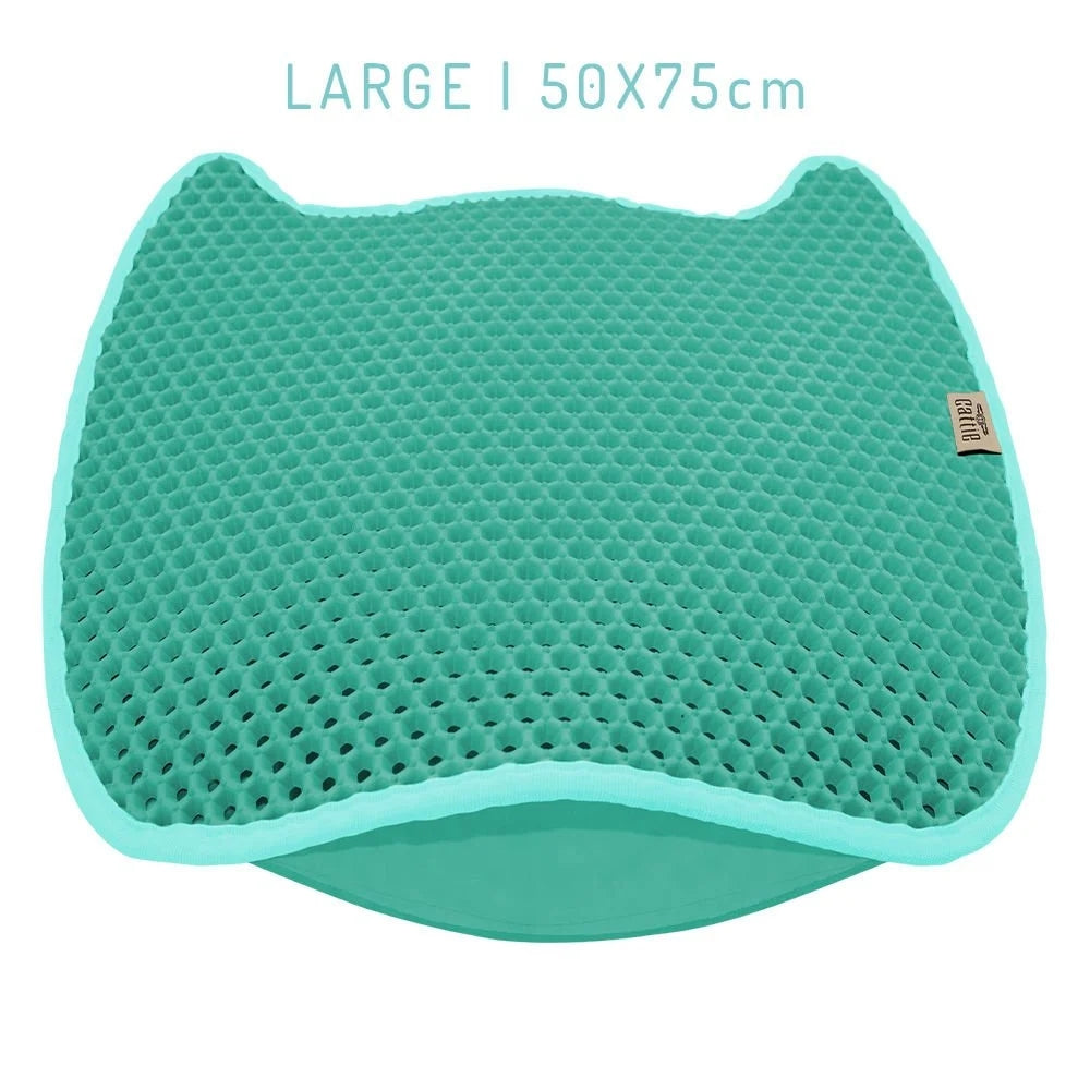 Cattie Kedi Model Kum Toplayıcı Fonksiyonel Kedi Paspası Turkuaz 50X75Cm