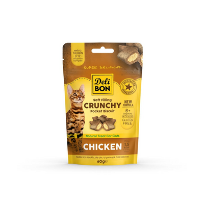 Delibon Bisküvi Kedi Ödül Maması Tavuklu 60gr
