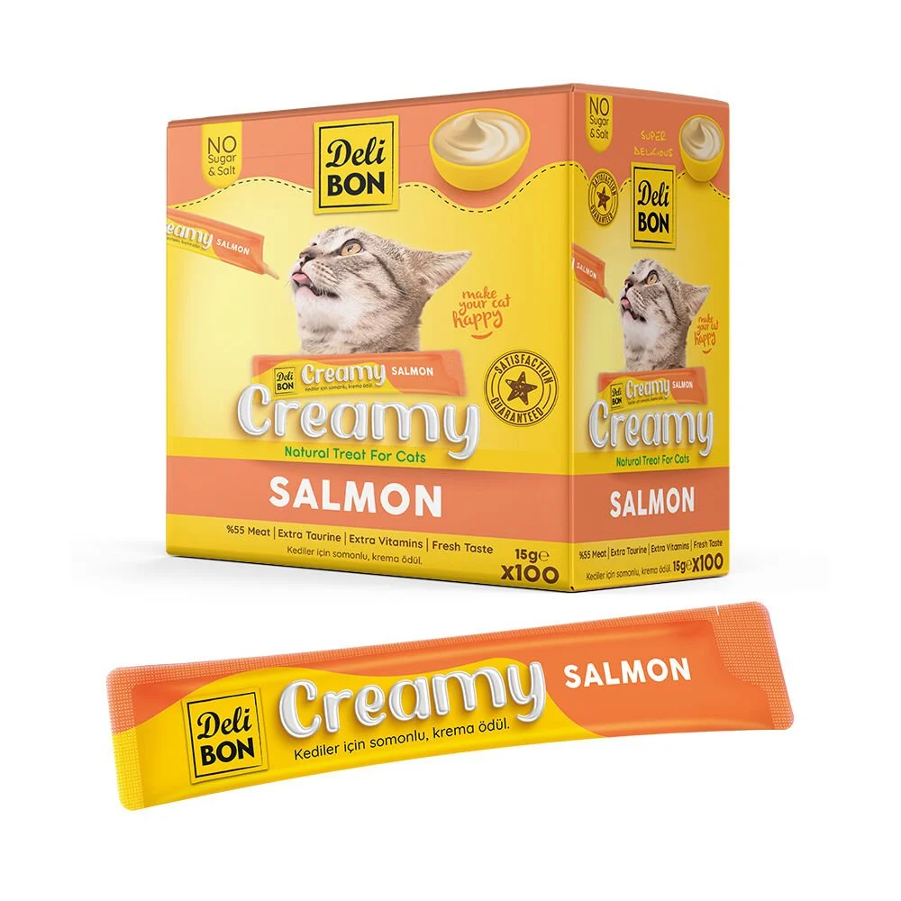 Delibon Creamy Ödül Maması Somonlu 15Gr