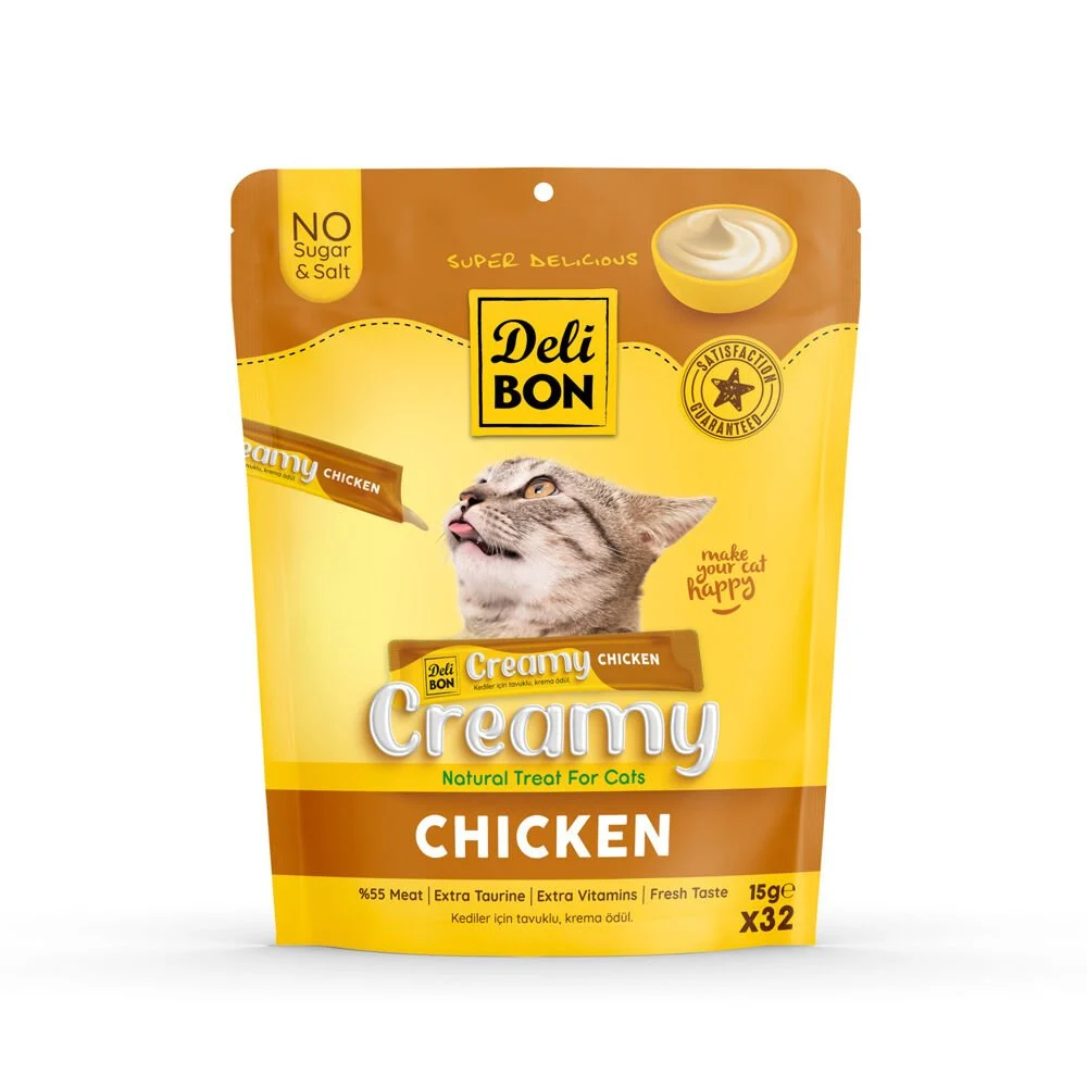 Delibon Creamy Ödül Maması Tavuklu 15Gr 32Li Paket