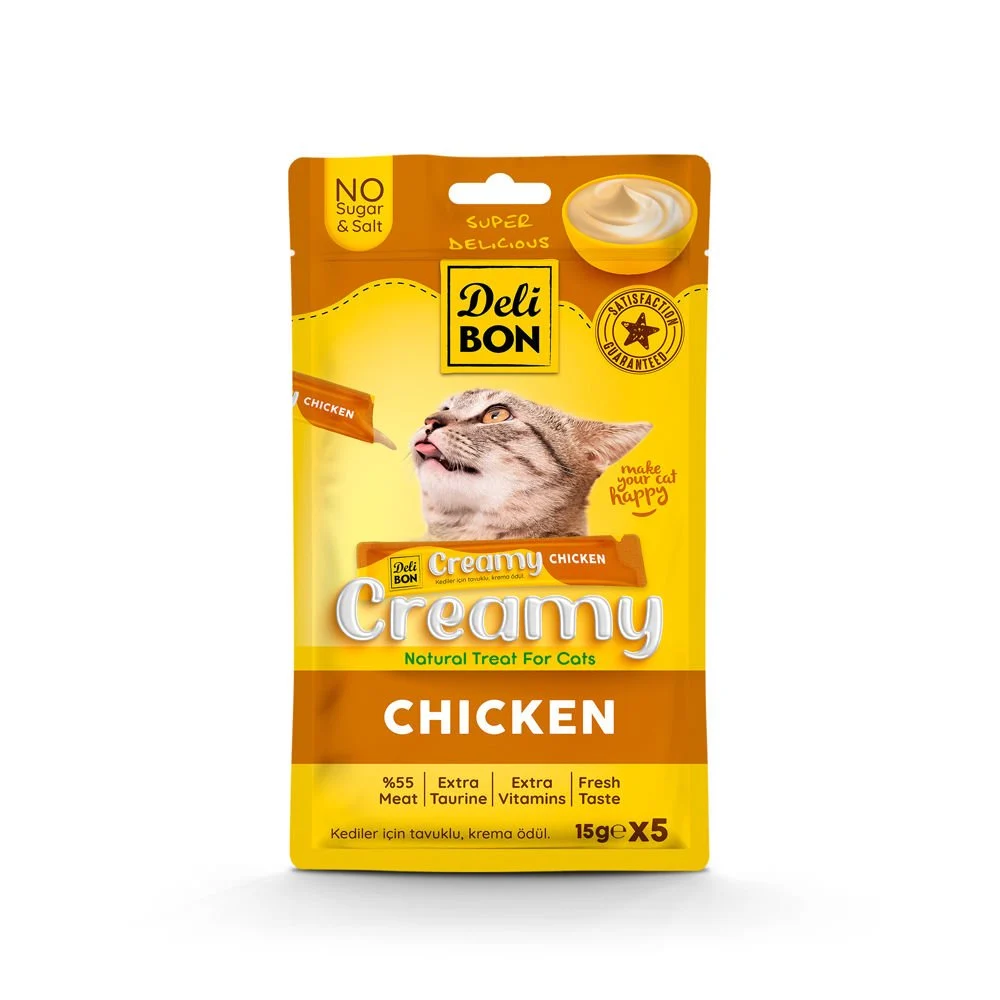 Delibon Creamy Ödül Maması Tavuklu 15Gr 5Li Paket