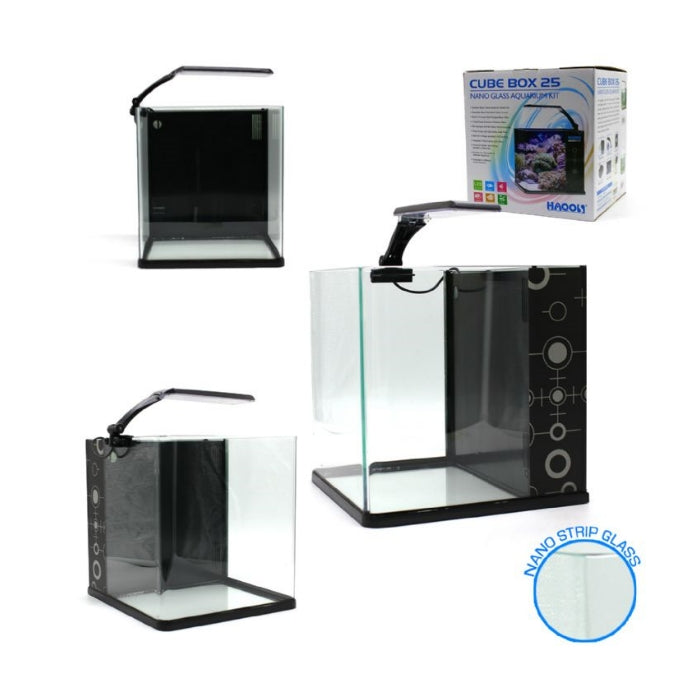 Haqos Cube Box 25 Led Aydınlatmalı Nano Akvaryum 25,5X27X27Cm