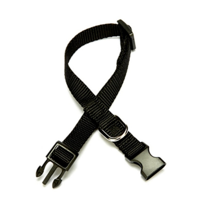 Doggie Ayarlanabilir Özellikli Dokumadan El Yapımı Köpek Boyun Tasması 1x20-30cm - Black
