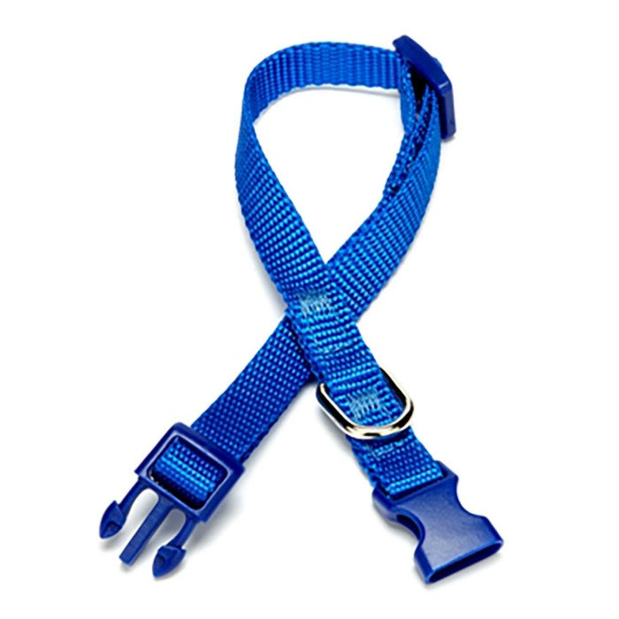 Doggie Ayarlanabilir Özellikli Dokumadan El Yapımı Köpek Boyun Tasması 1x20-30cm - Royal Blue