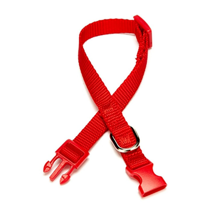 Doggie Ayarlanabilir Özellikli Dokumadan El Yapımı Köpek Boyun Tasması 2x30-45cm - Red