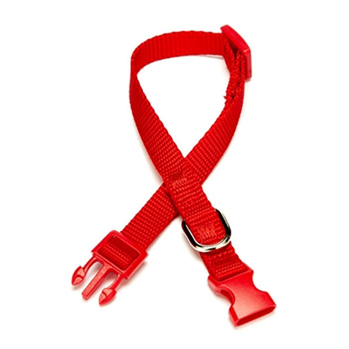 Doggie Ayarlanabilir Özellikli Dokumadan El Yapımı Köpek Boyun Tasması 2,5x40-50cm - Red