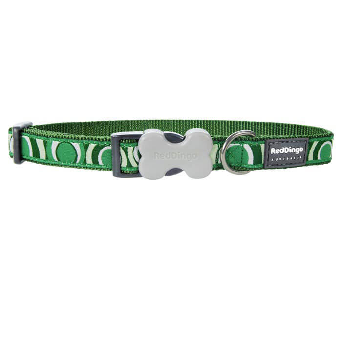 Reddingo Circadelic Desenli Yeşil Köpek Boyun Tasması 12mm