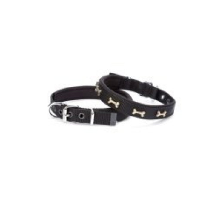 Doggie Konfor Dokuma Kemikli Boyun Tasması Siyah 2X30-35Cm