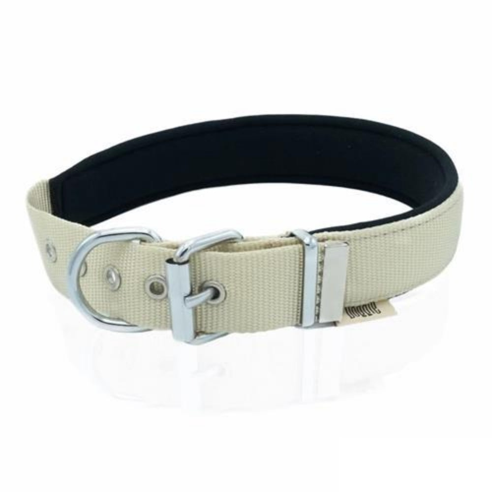 Doggie Konfor Dokuma Boyun Tasması Haki 3X47-55Cm