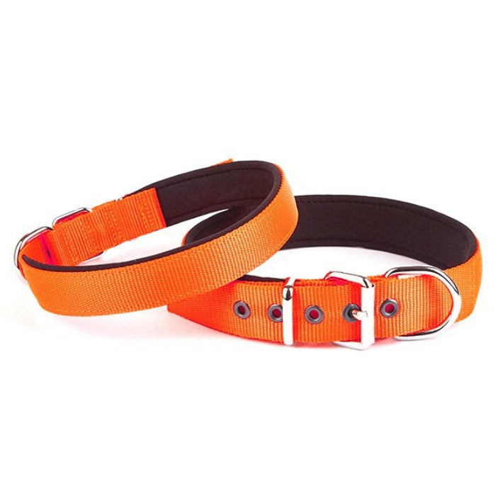 Doggie Konfor Dokuma Boyun Tasması Turuncu 3X47-55Cm