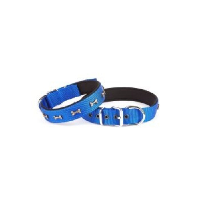 Doggie Konfor Dokuma Kemikli Boyun Tasması Royalmavi 3X47-55Cm