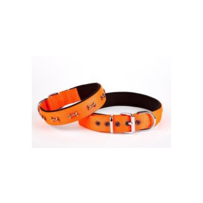Doggie Konfor Dokuma Kemikli Boyun Tasması Turuncu 3X42-50Cm