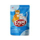 Enjoy Pouch Sos İçinde Et Parçacıklı Beyaz Balıklı Yetişkin Kedi Maması 85 G