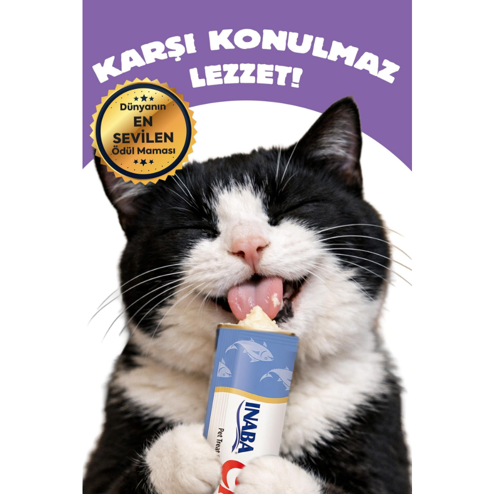 Inaba Ciao Churu Hairball -Tüy Yumağı Kontrollü- Ton Balıklı Ödül Maması
