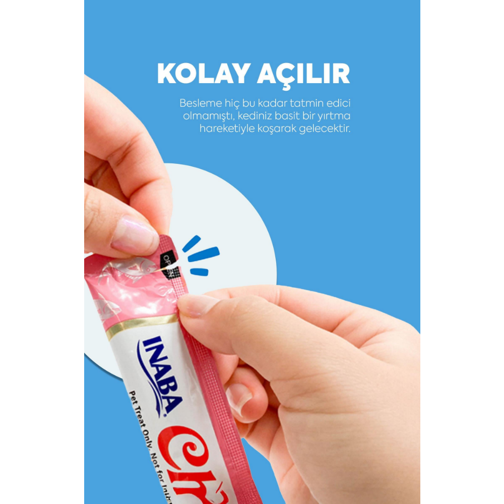Inaba Ciao Churu Rolls Sticks Tavuk Sargılı & Ton Balıklı Kedi Ödül Maması 4 x 10 Gr