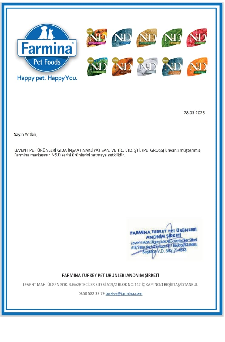 Pet Gross, N&D Yetkili Satıcısıdır