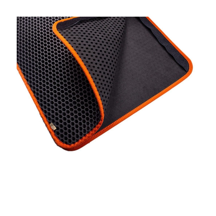 Cattie Altıgen Model Kum Toplayıcı Fonksiyonel Kedi Paspası Turuncu 50X75Cm